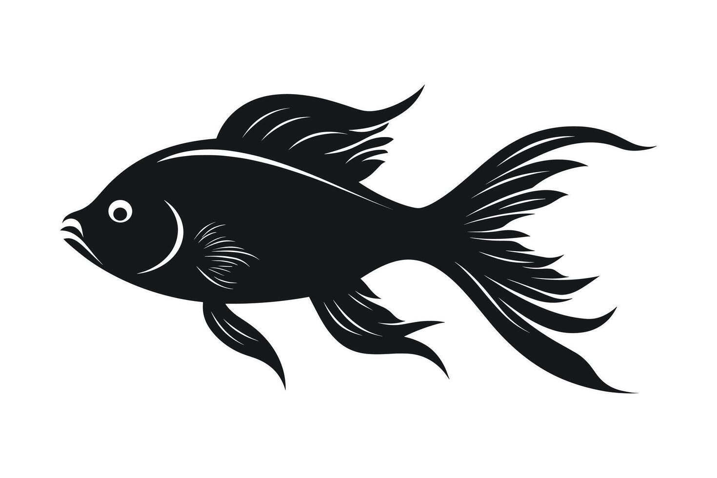 ilustración de un pescado vector