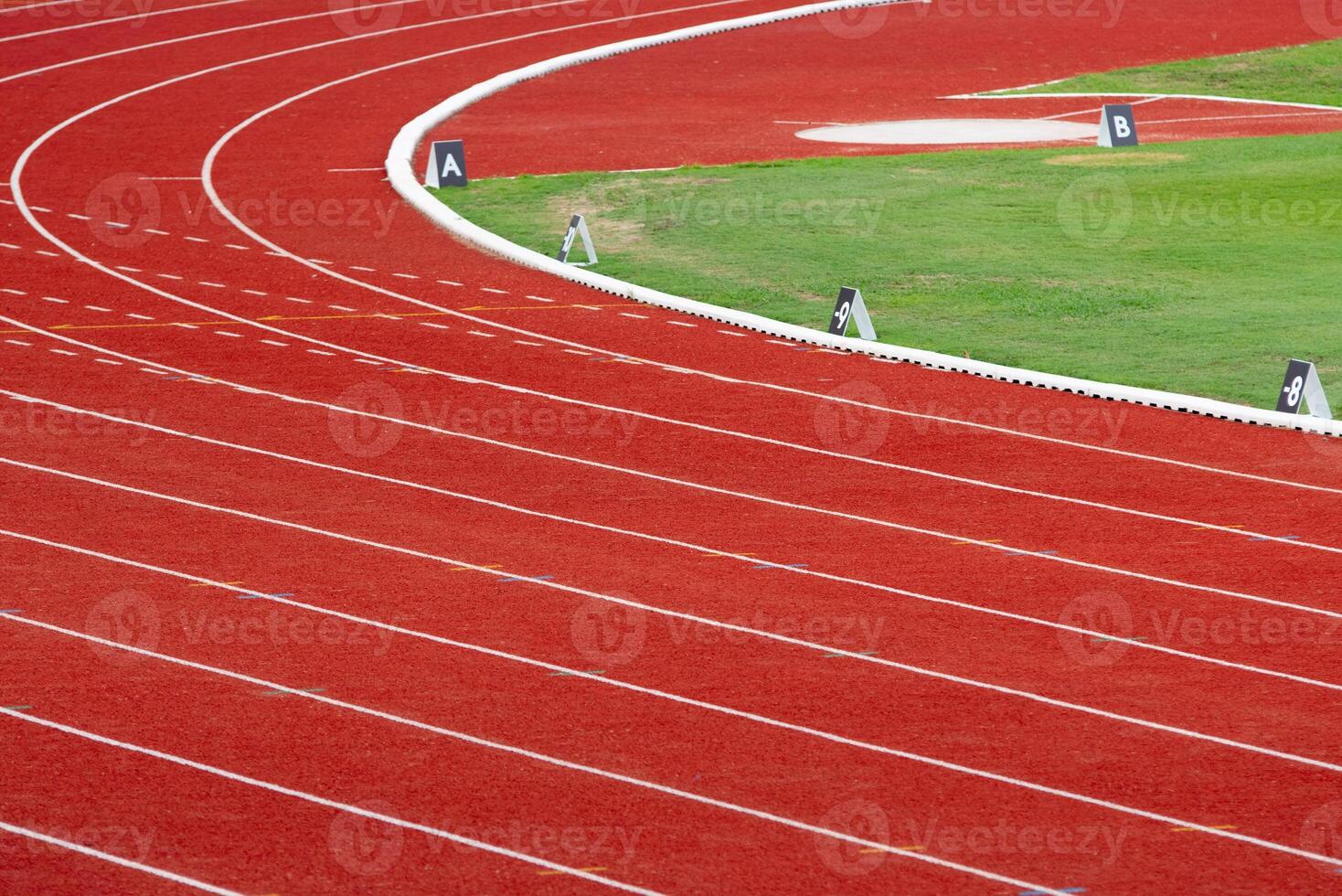 antecedentes escena corriendo campo en el estadio. foto