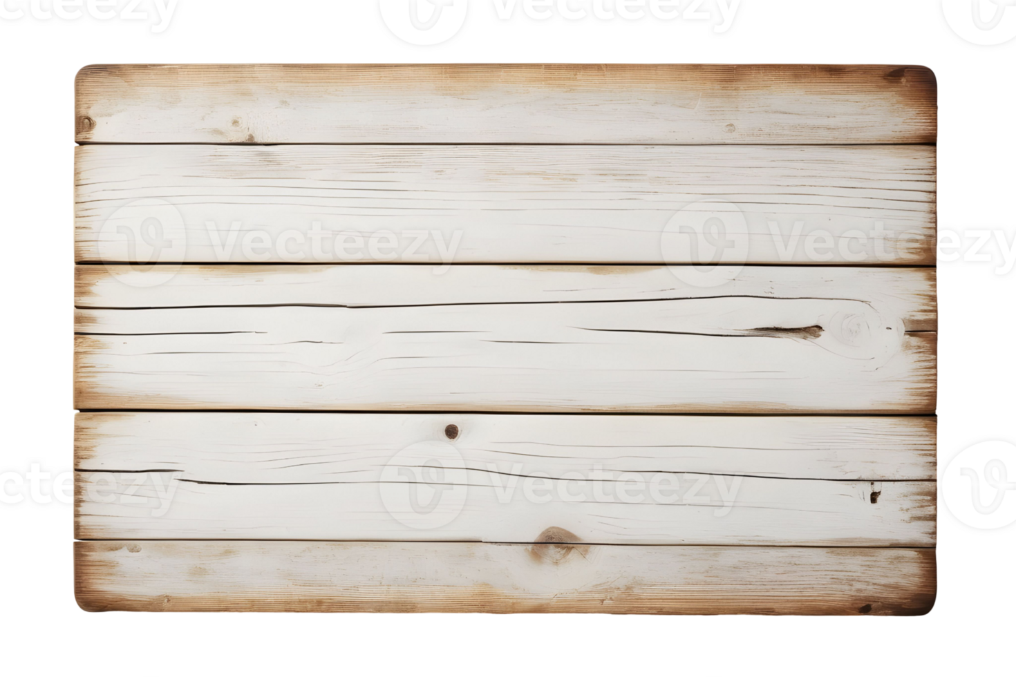 Blank wooden plank signs isolated on transparent background, cutout, or clipping path. png