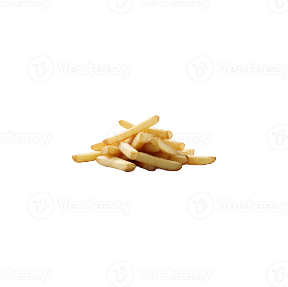 Fast food of Fries Potatoes isolated on transparent background png