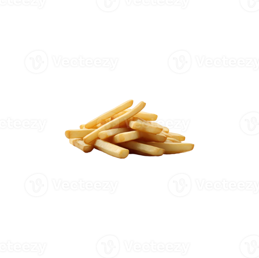 Fast food of Fries Potatoes isolated on transparent background png