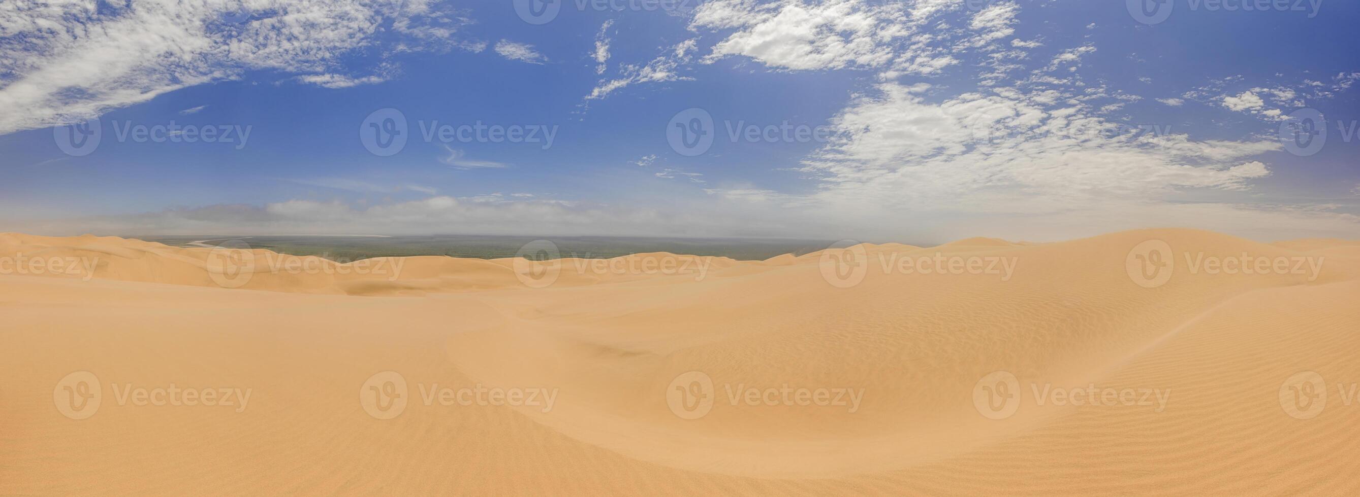 Picture of the dunes of Sandwich Harbor in Namibia on the Atlantic coast during the day photo