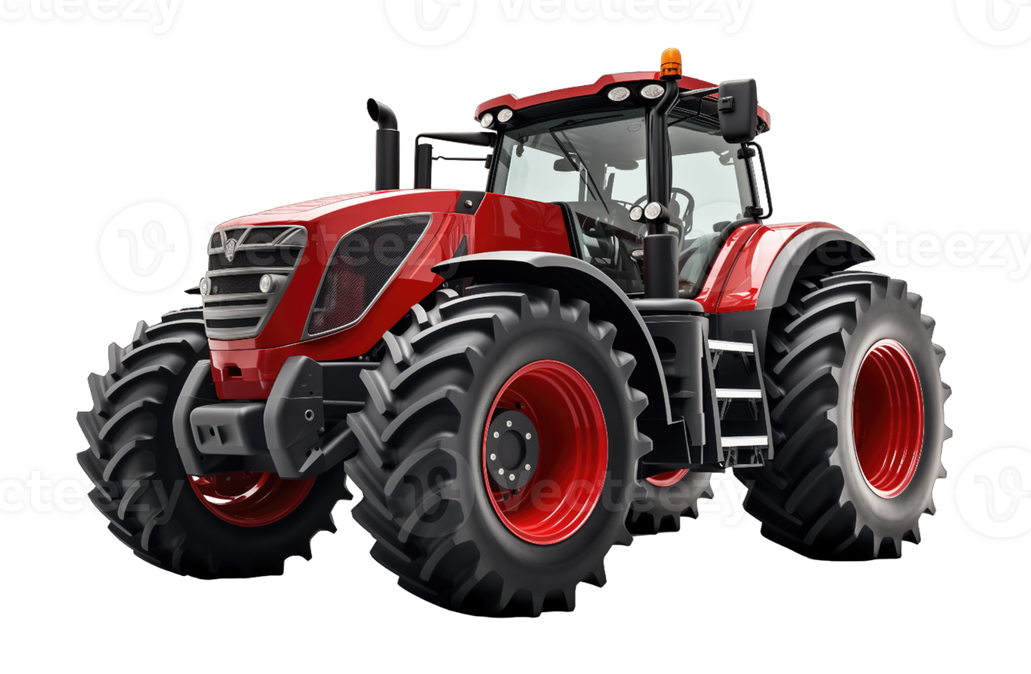 3D tractor isolated on transparent background png
