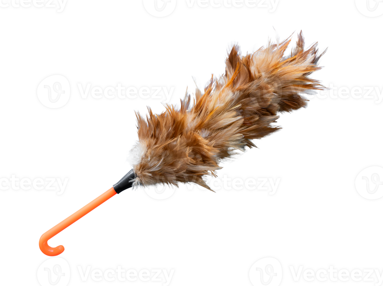 Feather duster isolated on transparent background. File png