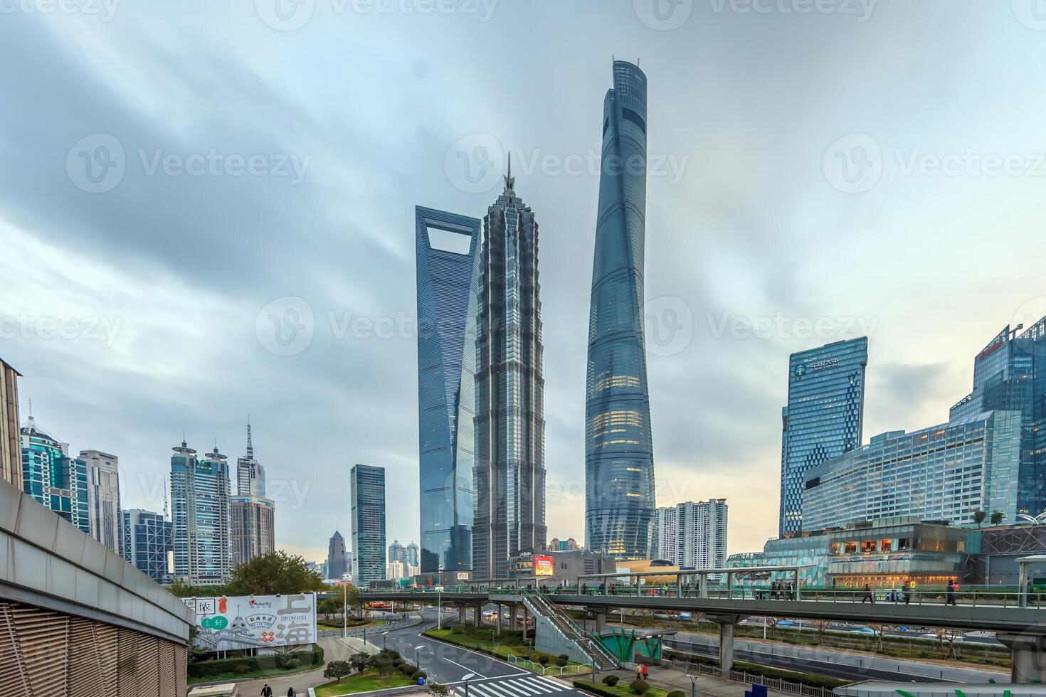 Picture of the skyline of Shanghai's Pudong district photo
