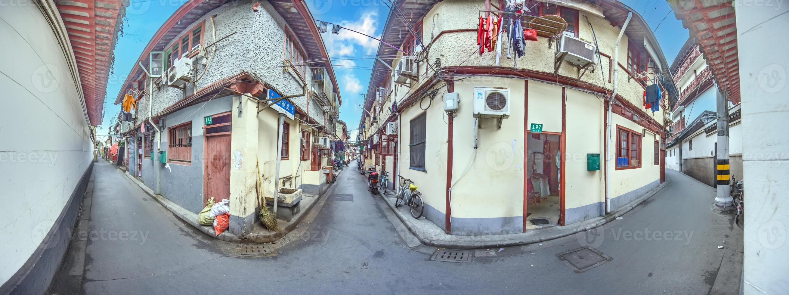 Picture from a simple residential area in Shanghai photo