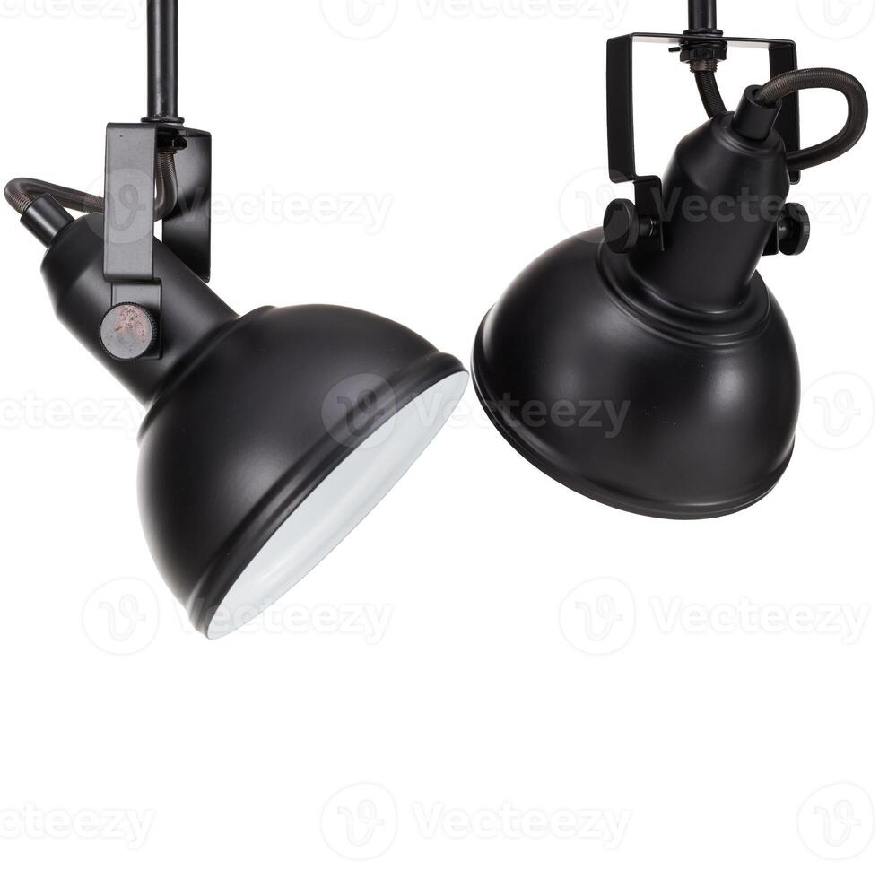 Ceiling lamp set cut out isolated white background with clipping path photo