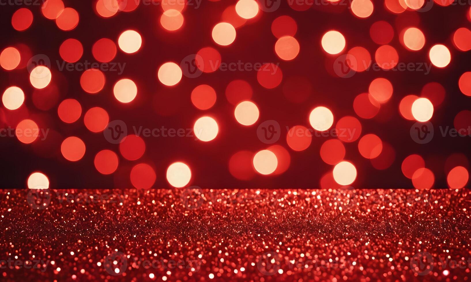 Christmas xmas background red abstract valentine Red glitter bokeh vintage lights photo