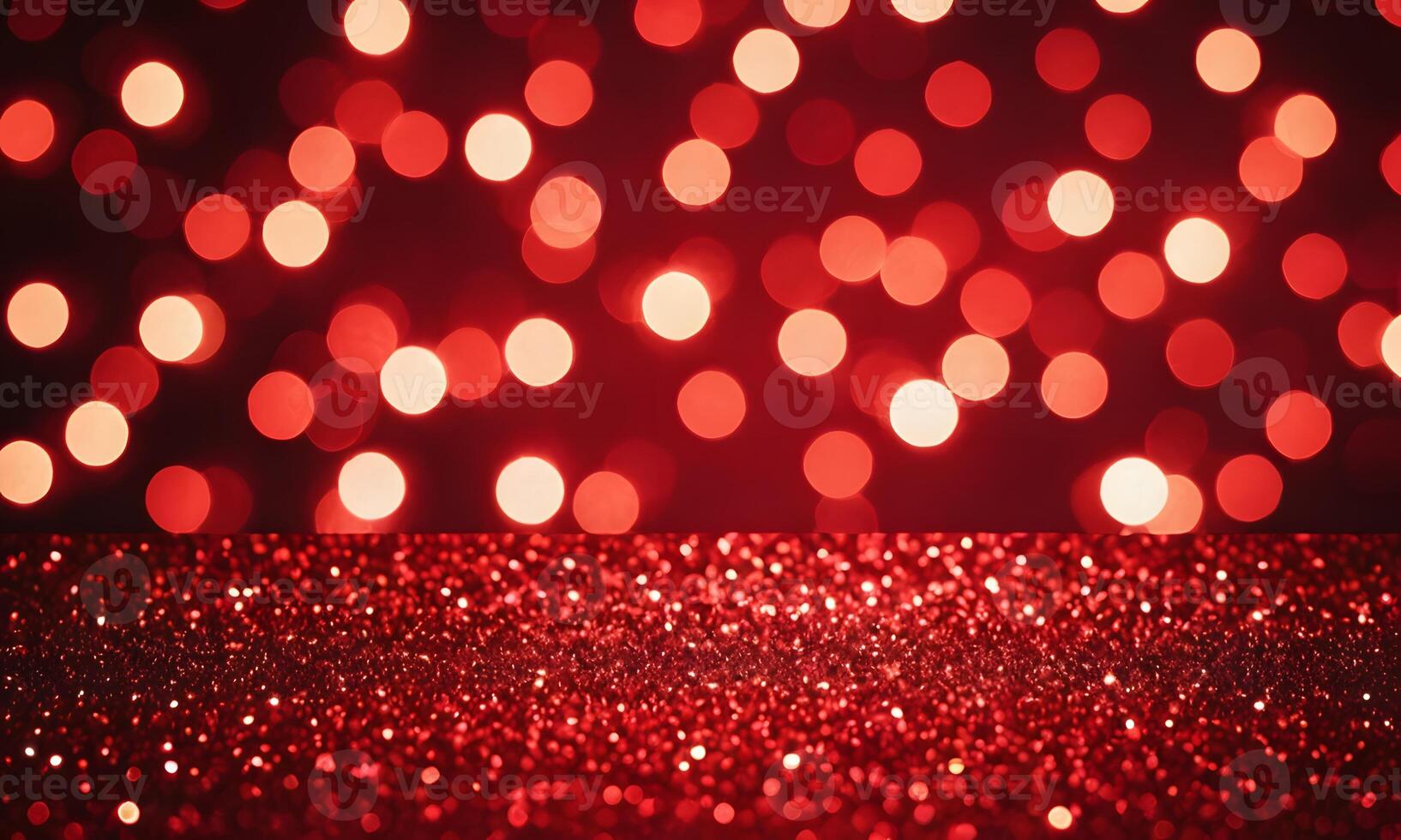 Christmas xmas background red abstract valentine Red glitter bokeh vintage lights photo