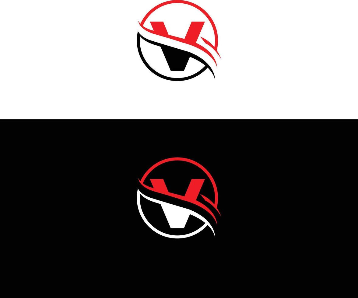 Letter V Logo Icon Design Concept Template. vector