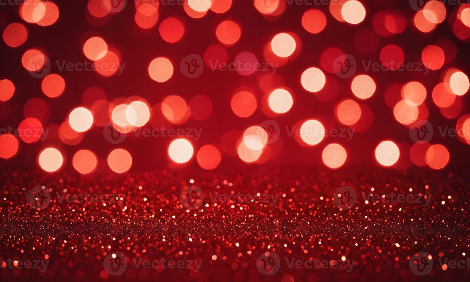 Christmas xmas background red abstract valentine Red glitter bokeh vintage lights photo