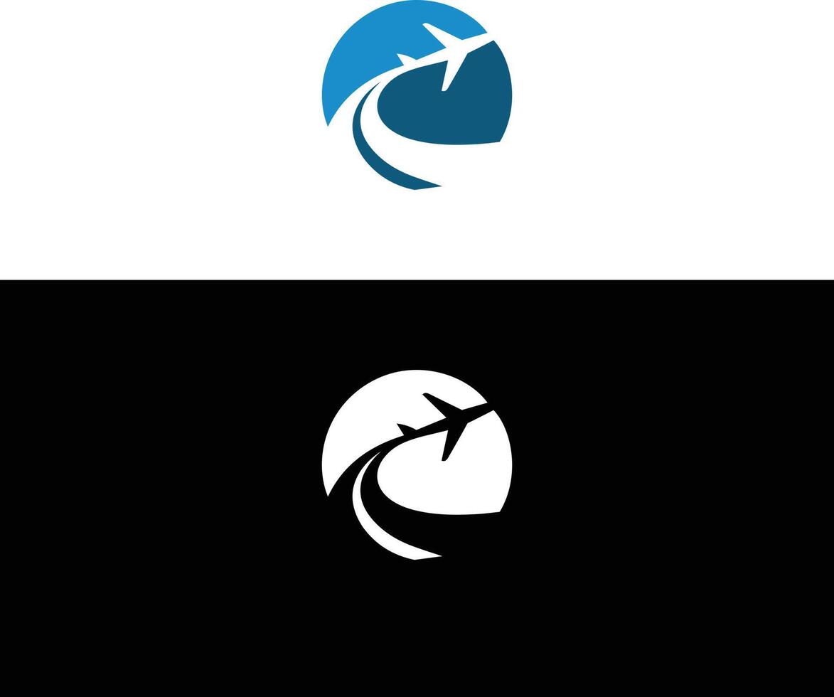 Air Travel Logo Icon Design Concept Template. vector
