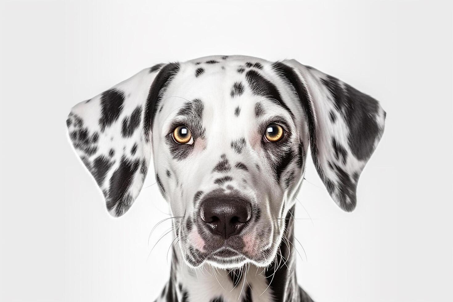 Portrait of dog isolate on white background.. photo