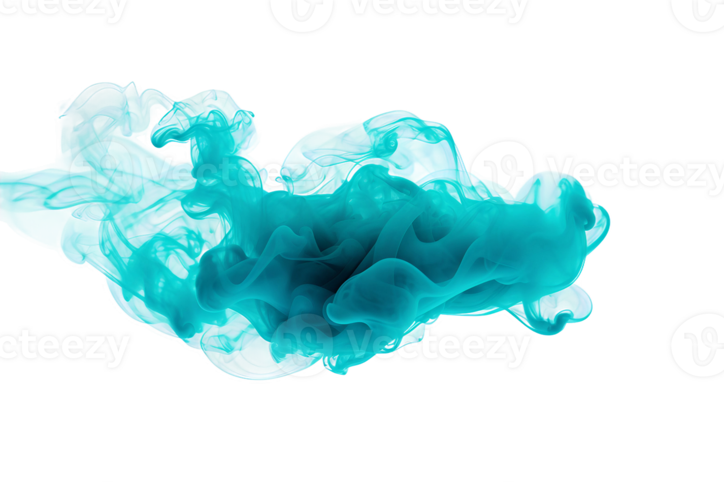 cyaan rook wolk ontwerp Aan transparant achtergrond. png