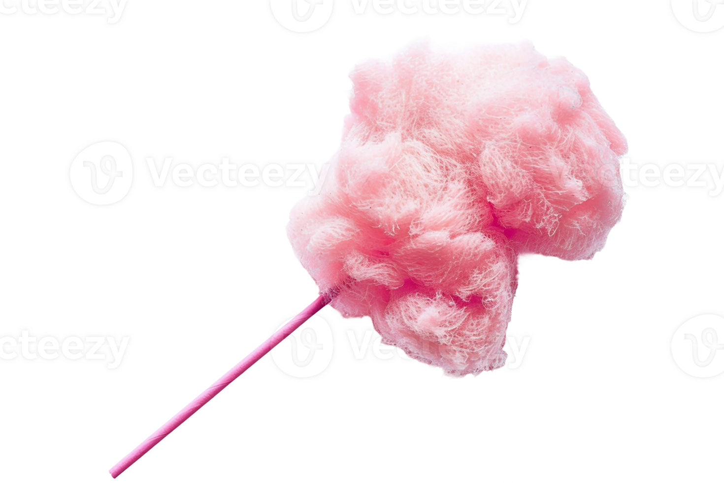 Candy Floss Stick On Transparent Background. png