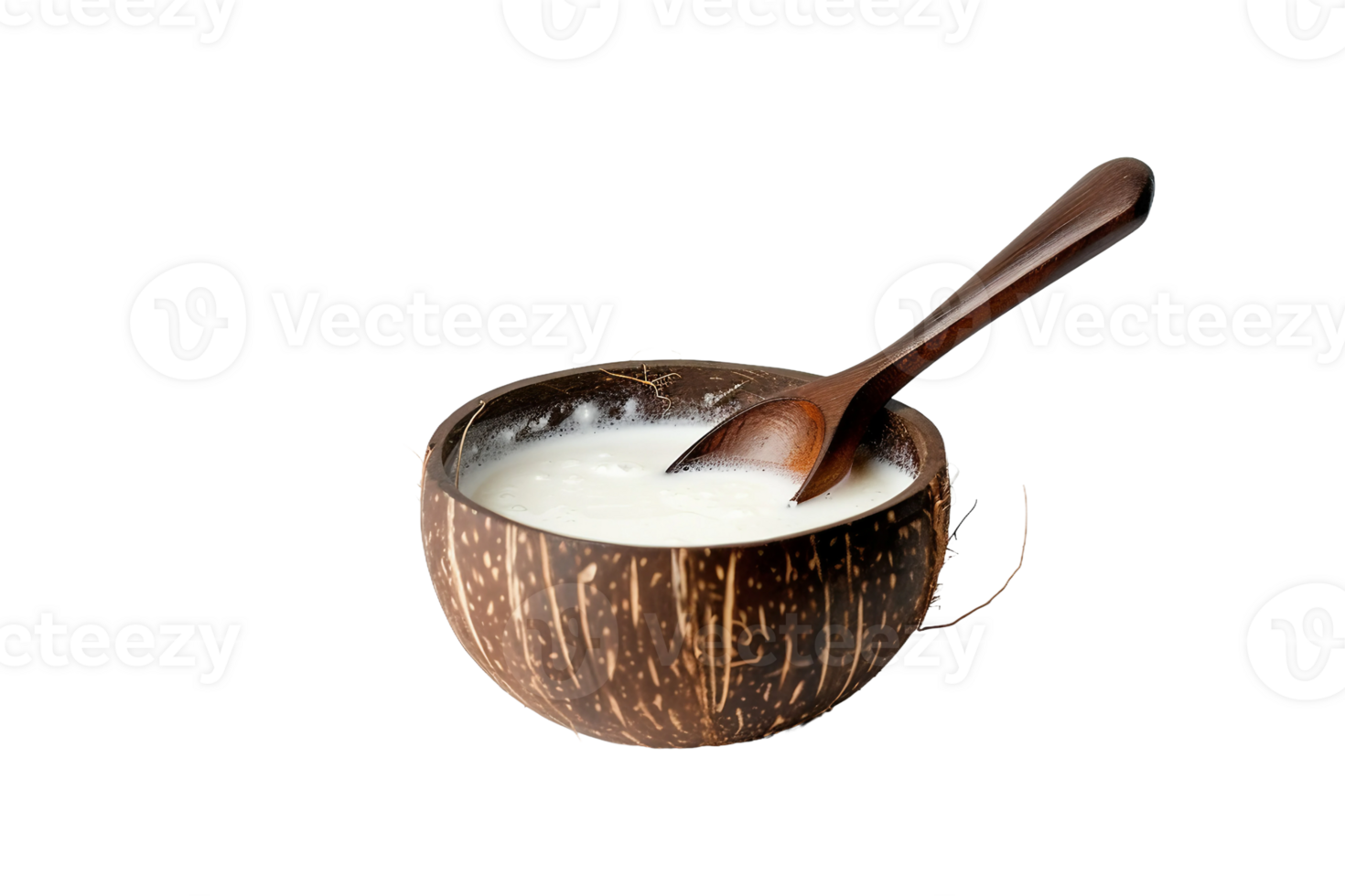 Coconut Milk On Transparent Background. png