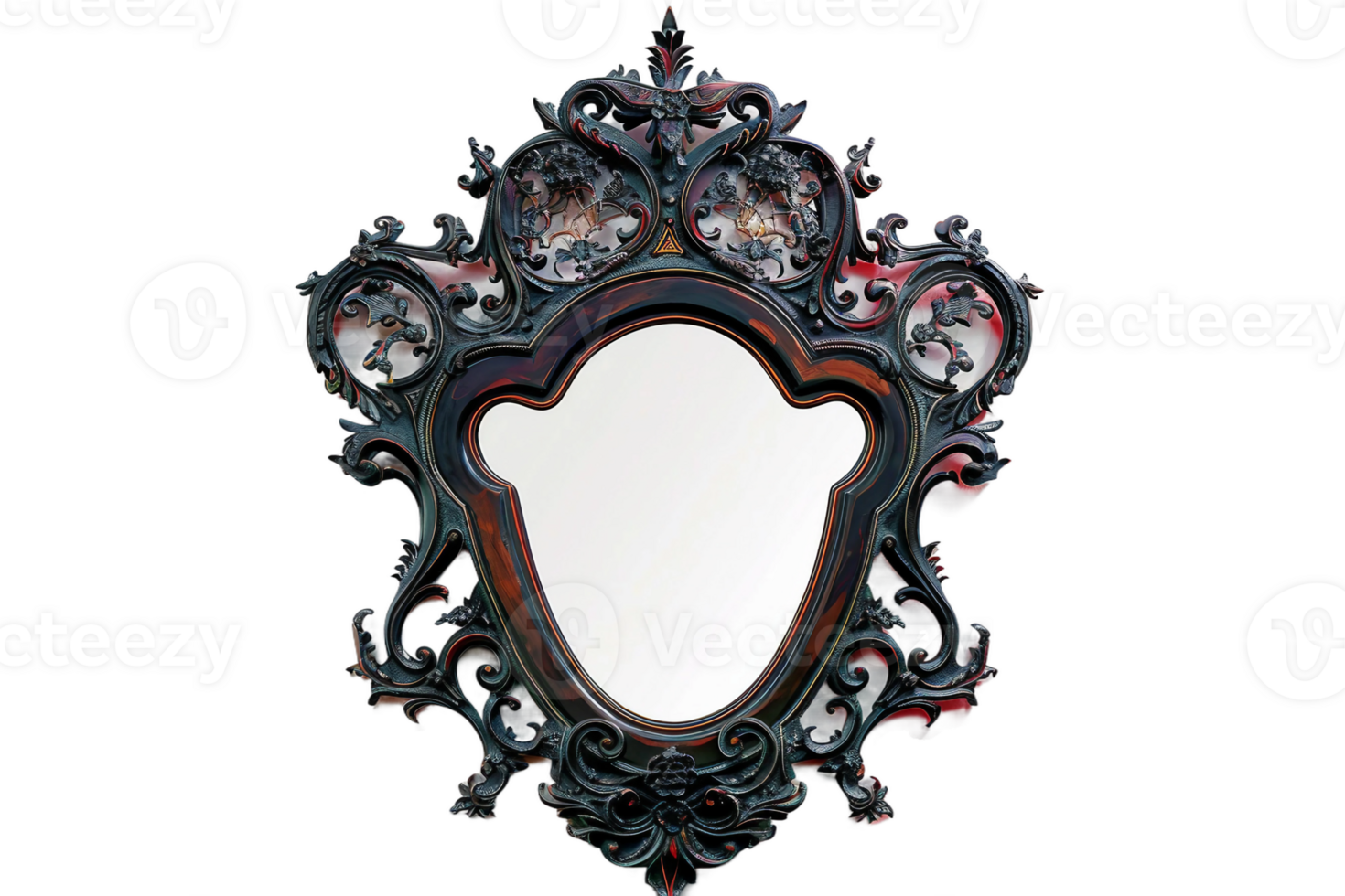 Fun House Mirror On Transparent Background. png