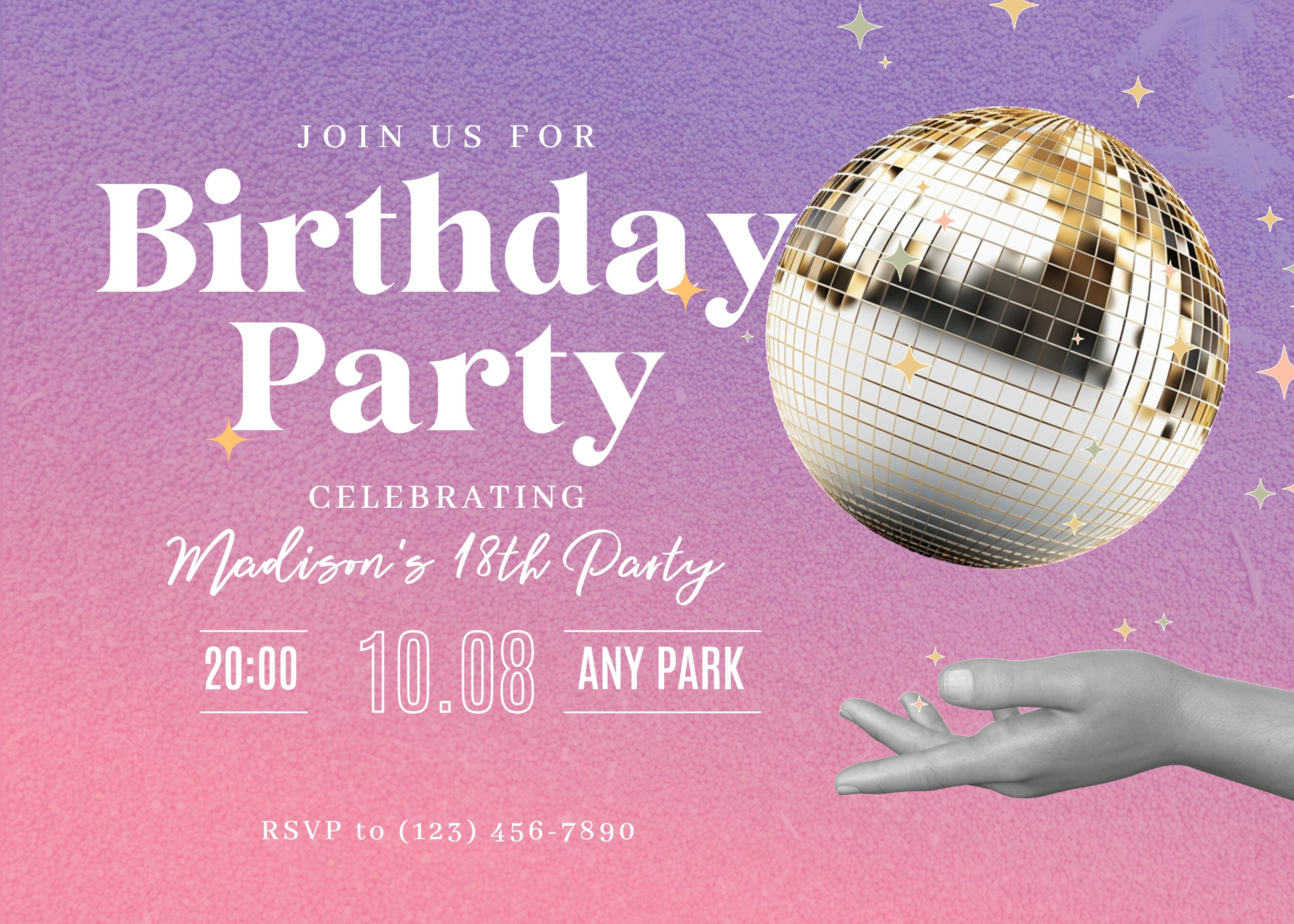 birthday party invitation design template 43350257 Template