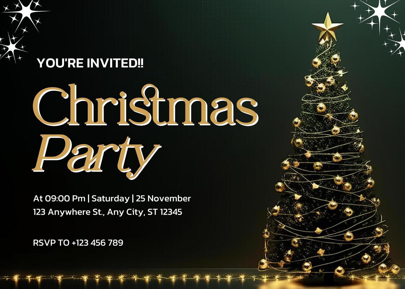 Invitation Christmas Party template