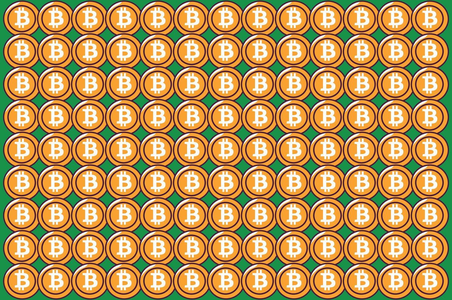 Bitcoin pattern, for backgrounds and textures vector