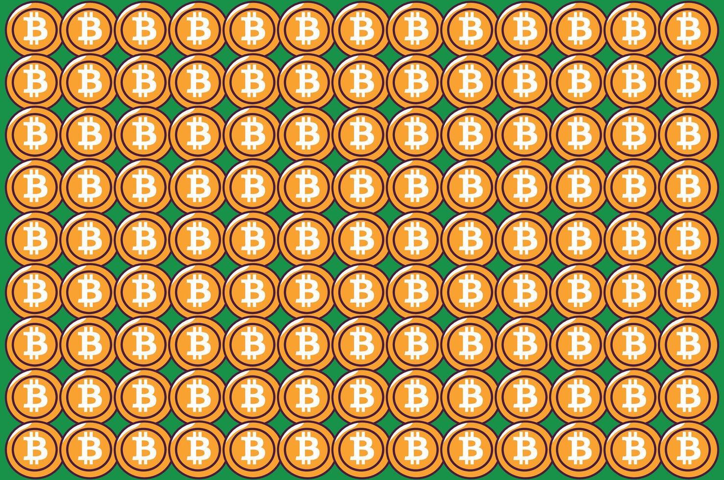 Bitcoin pattern, for backgrounds and textures vector