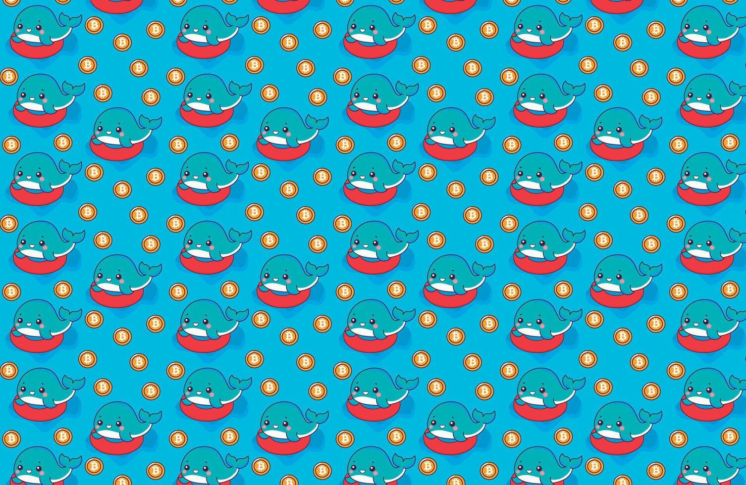 Bitcoin pattern whale, btc vector
