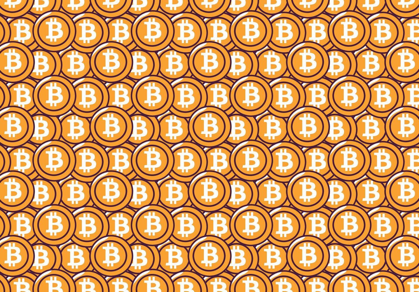 Bitcoin pattern, for backgrounds and textures vector