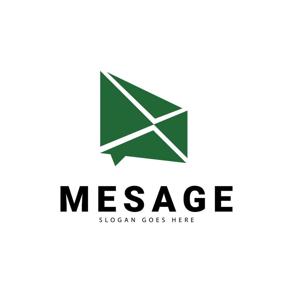 message bubble logo, this logo is suitable for your business vector