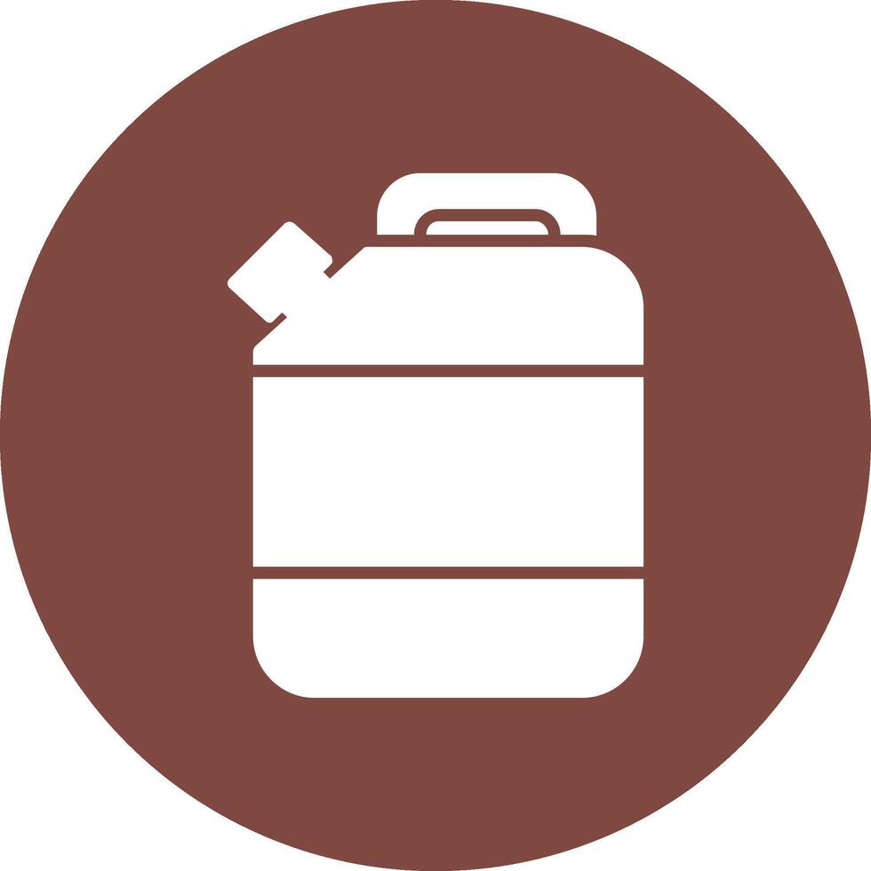 Jerry Can Glyph Multi Circle Icon vector