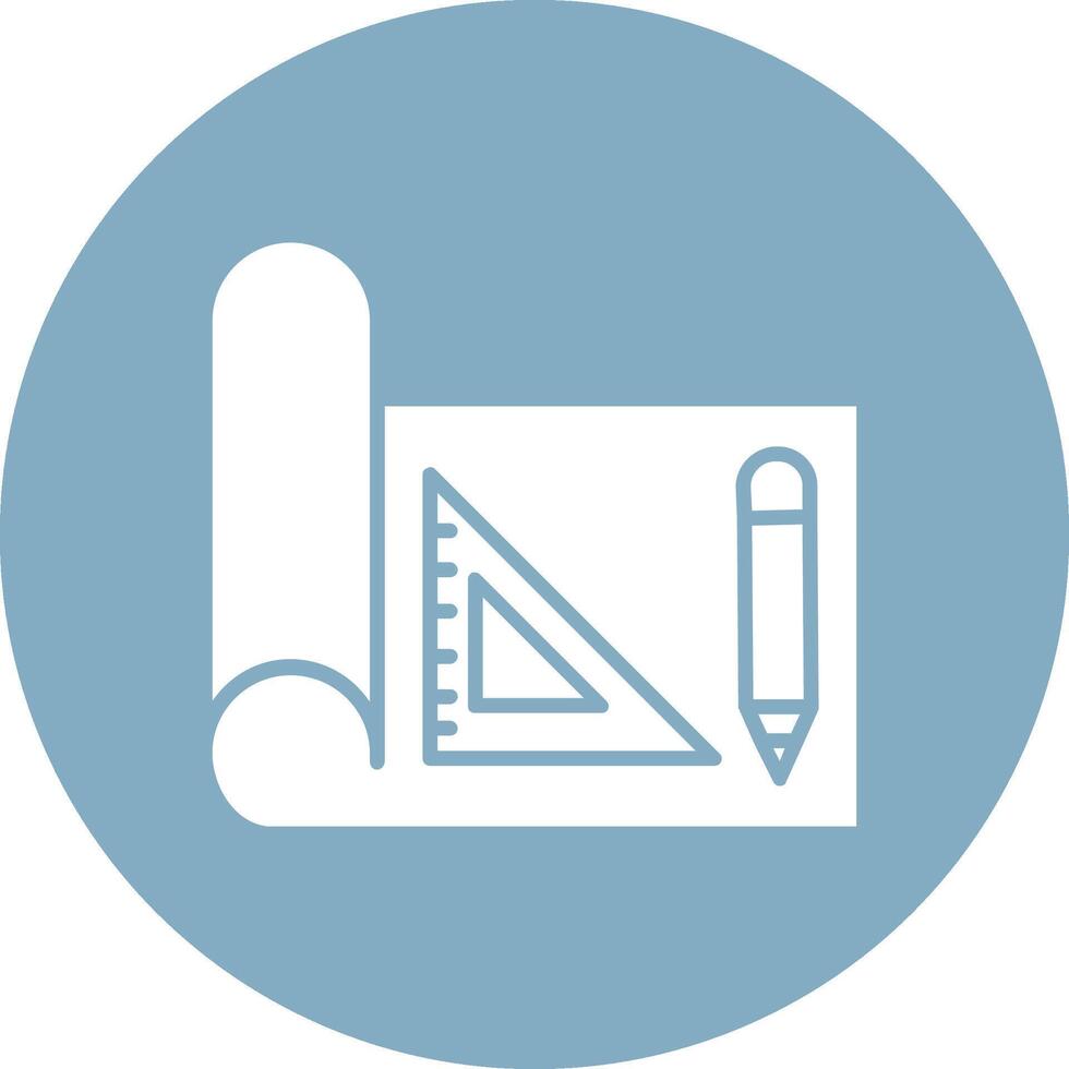 Draft Tools Glyph Multi Circle Icon vector
