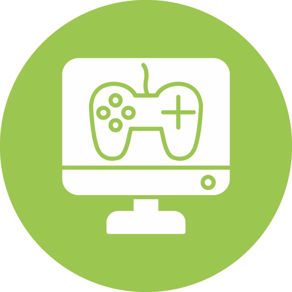 Game Development Glyph Multi Circle Icon vector