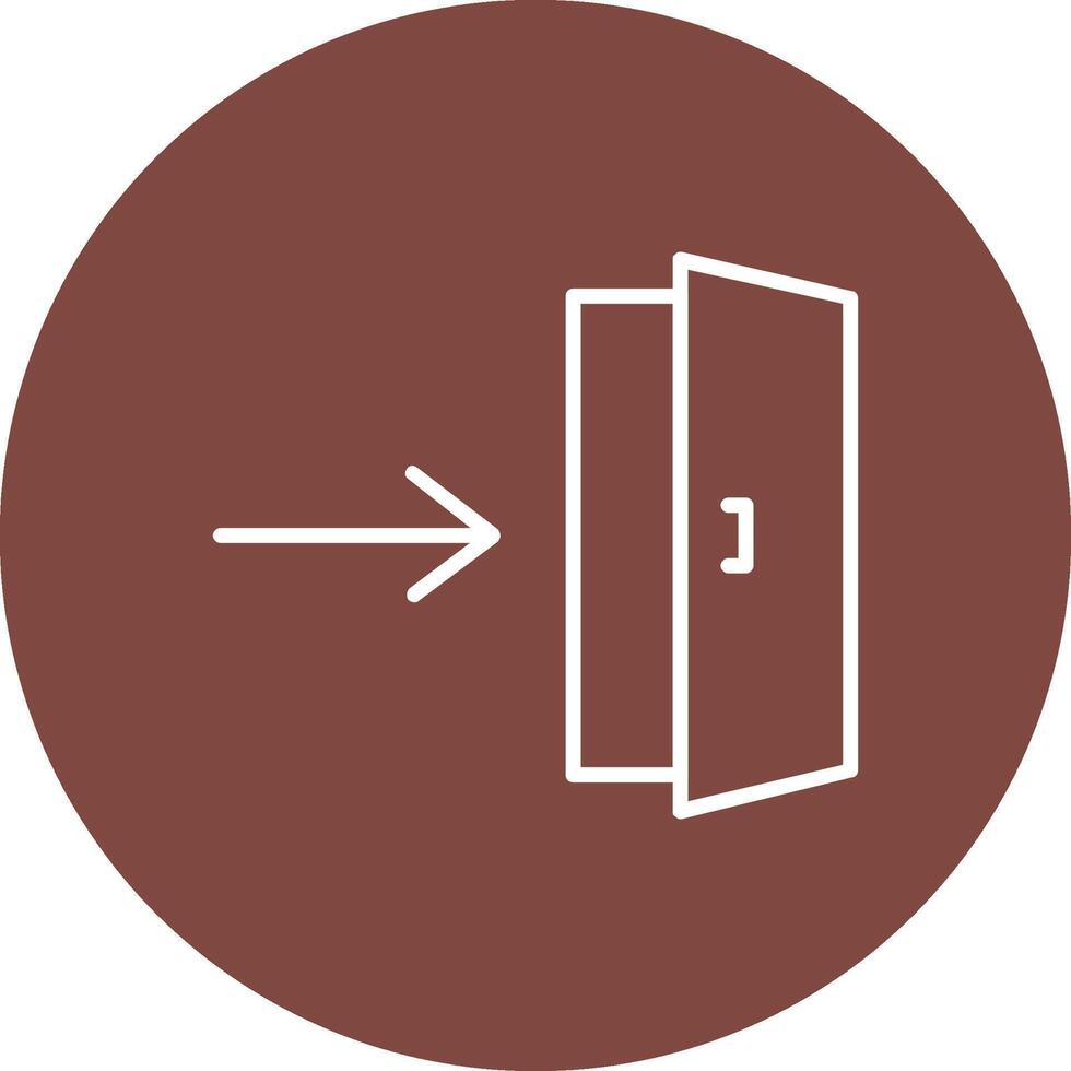 Entrance Line Multi Circle Icon vector
