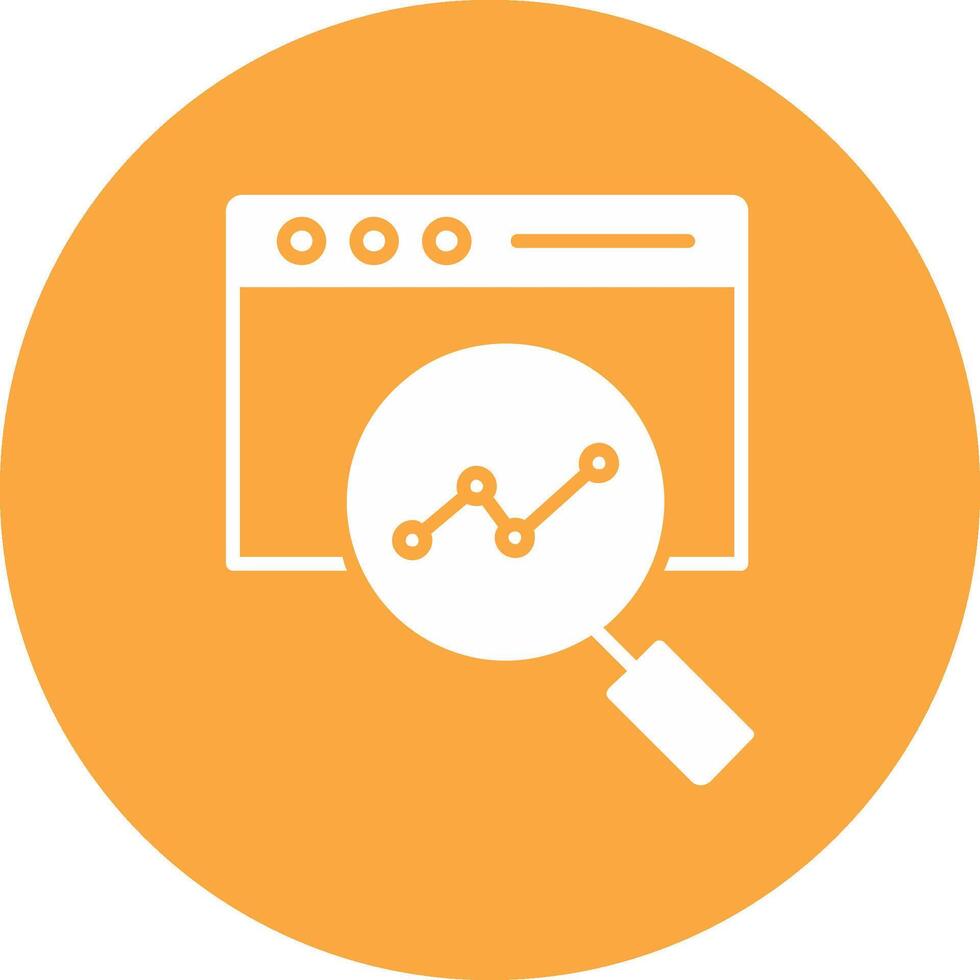 Web Monitoring Glyph Multi Circle Icon vector