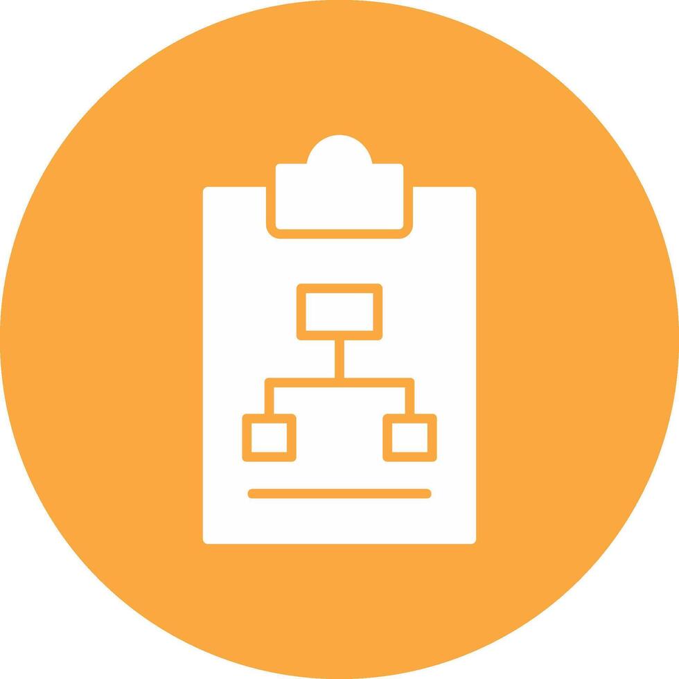 Work Flow Glyph Multi Circle Icon vector