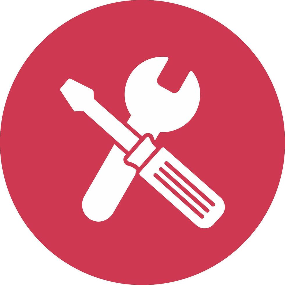 Tools Glyph Multi Circle Icon vector