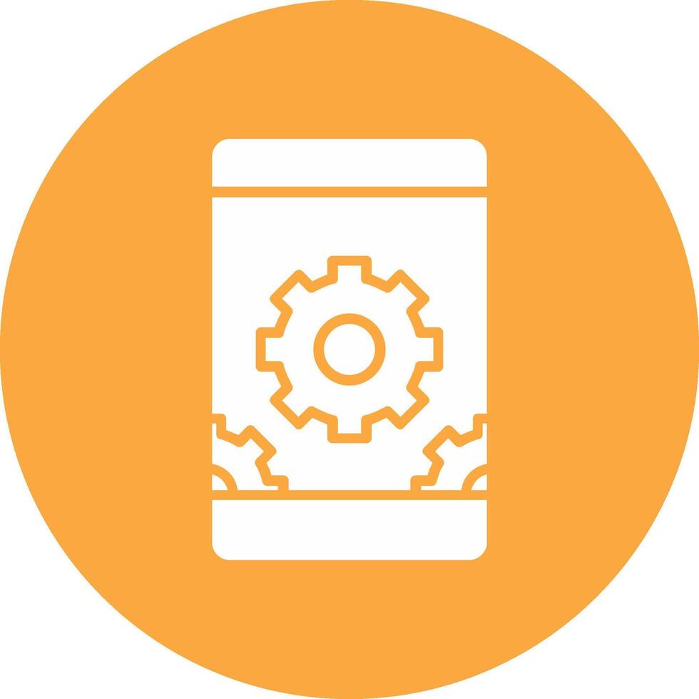System Preferences Glyph Multi Circle Icon vector