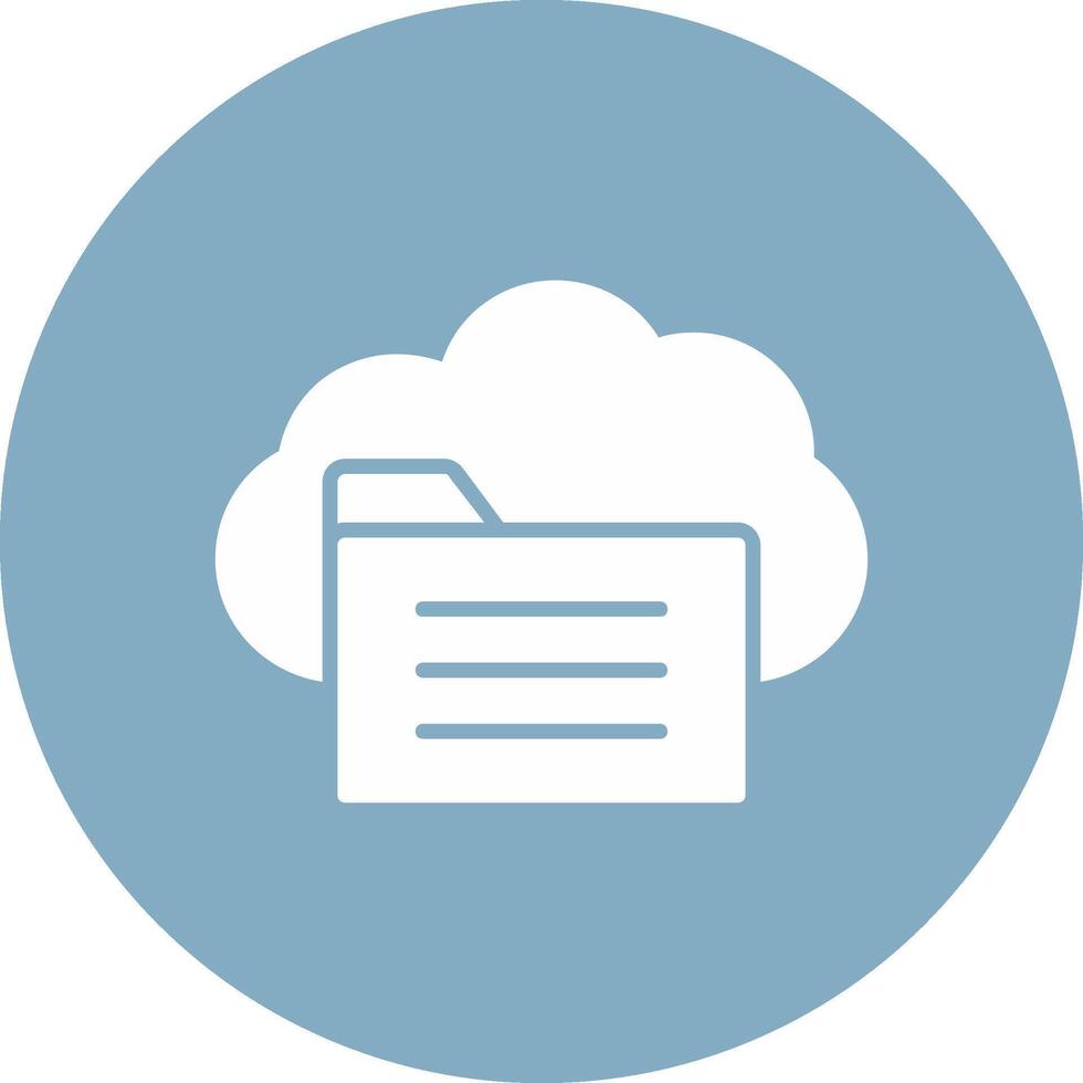 File Access Glyph Multi Circle Icon vector