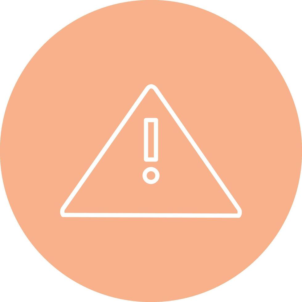 Alert Sign Line Multi Circle Icon vector