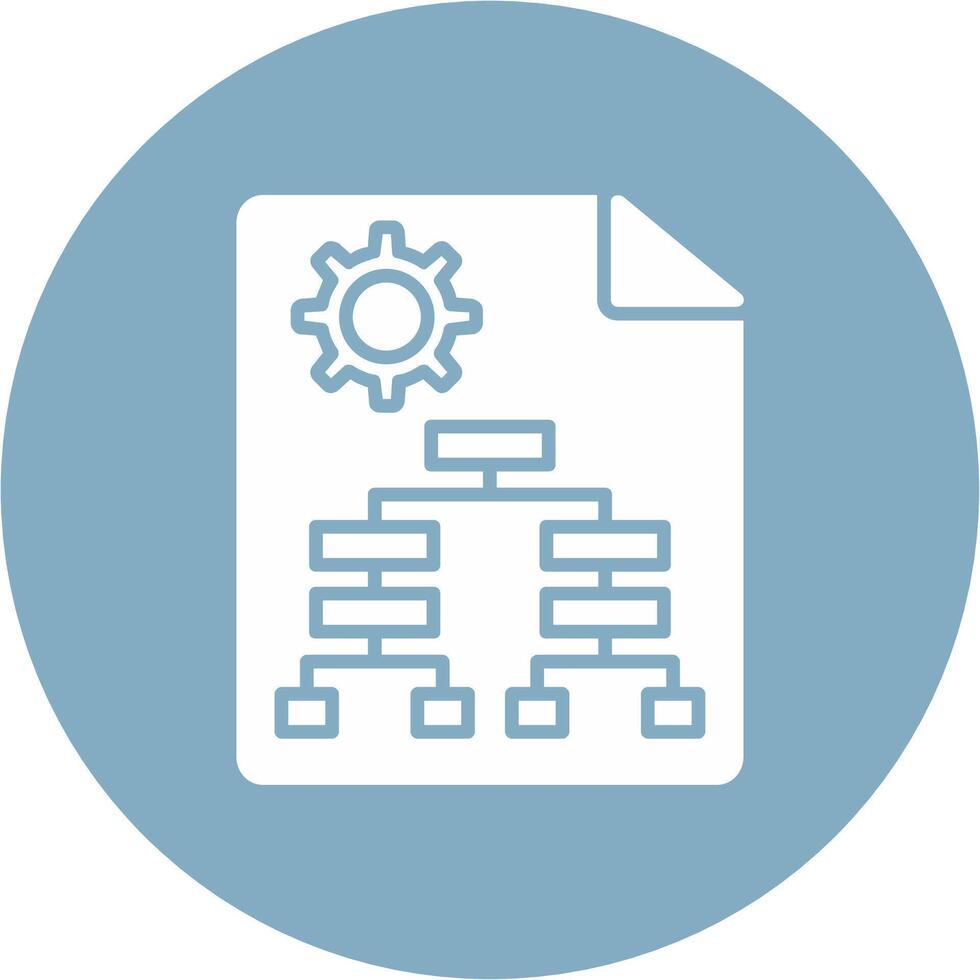 Business Hierarchy Glyph Multi Circle Icon vector