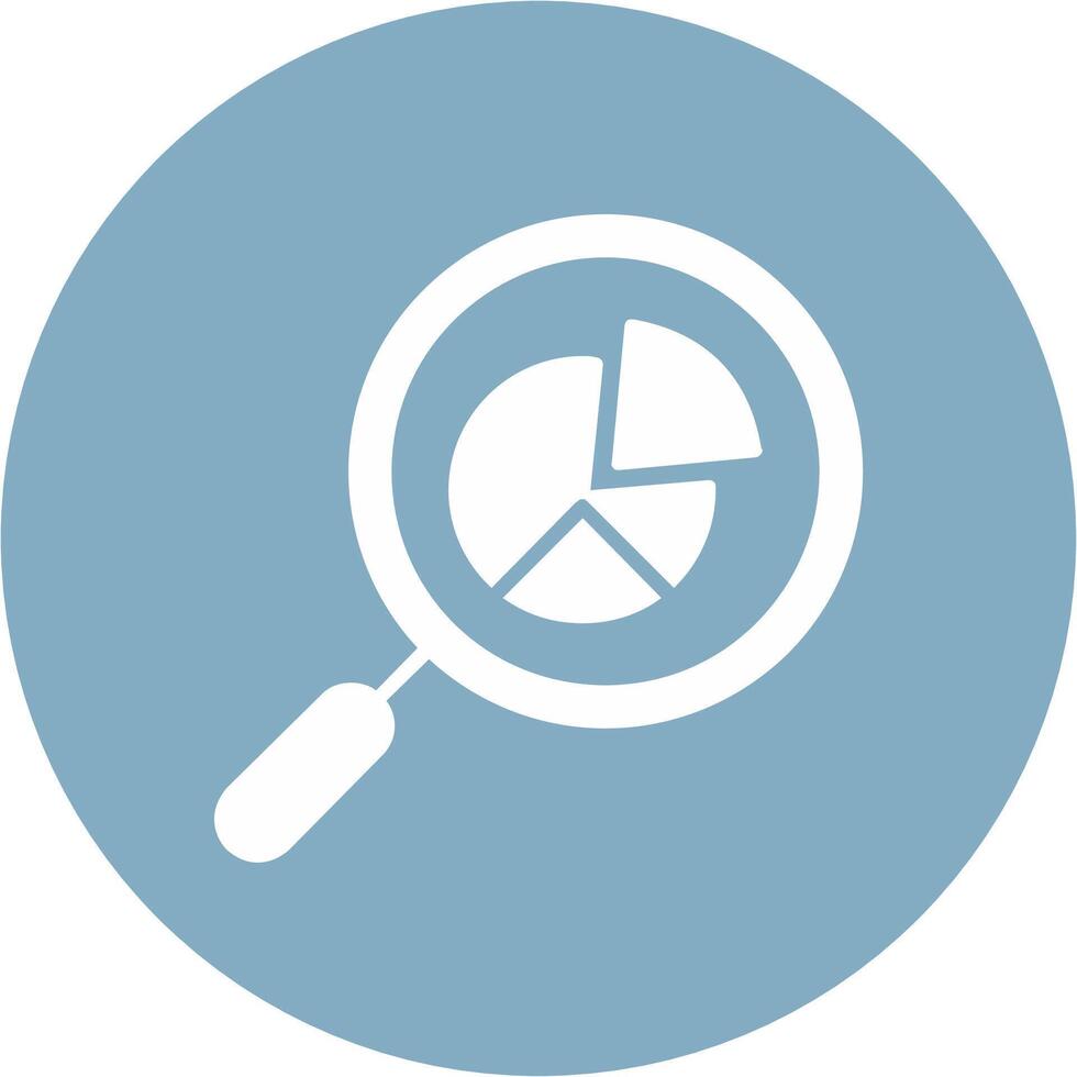 Seo Search Glyph Multi Circle Icon vector