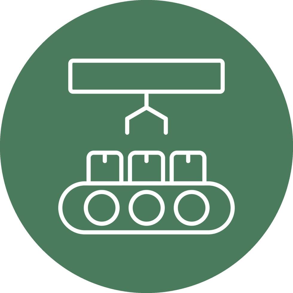 Industry Line Multi Circle Icon vector