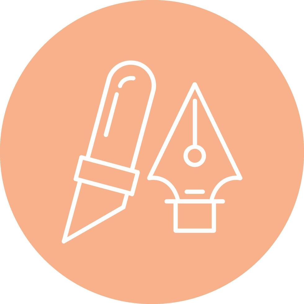 Design tools Line Multi Circle Icon vector