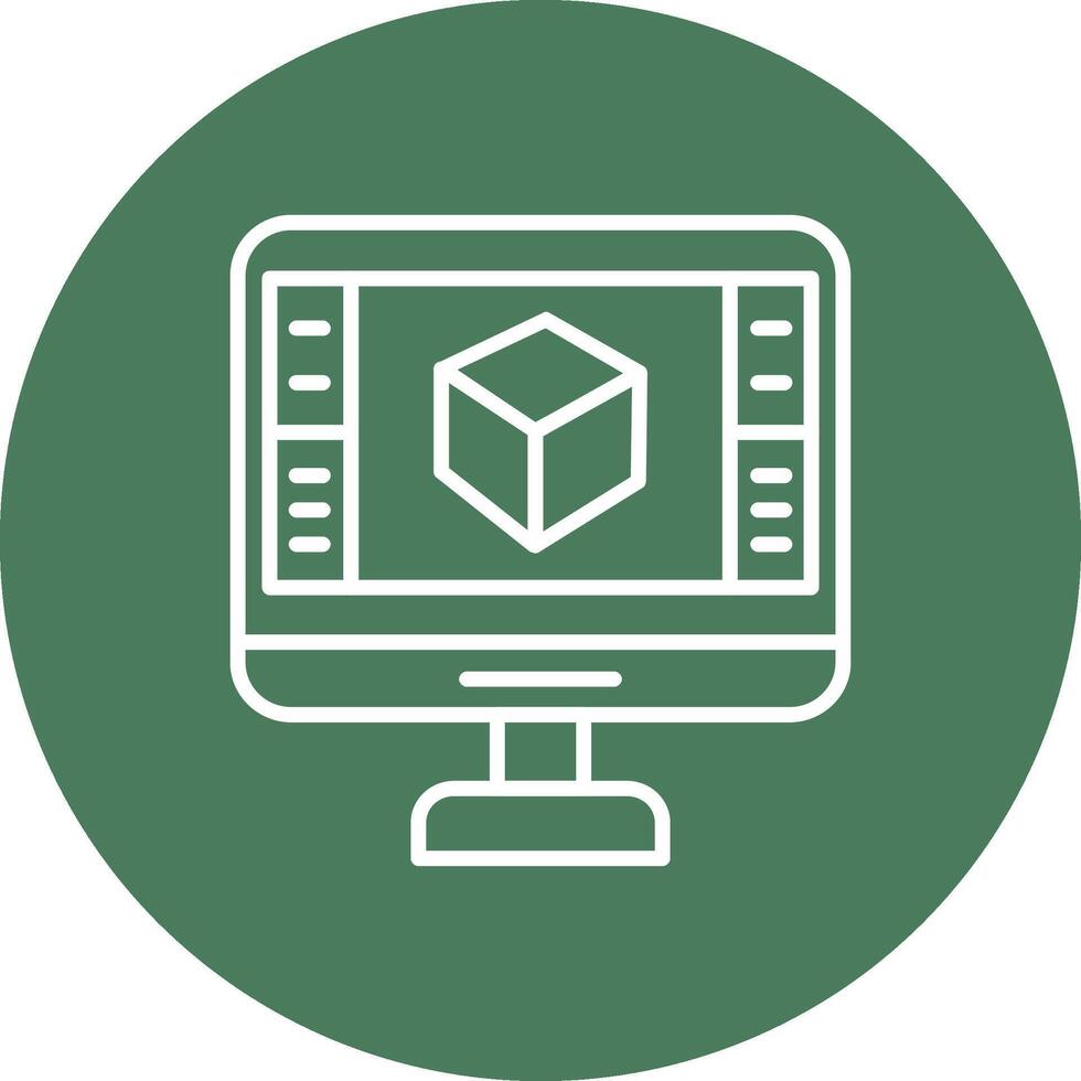 Product Design Line Multi Circle Icon vector
