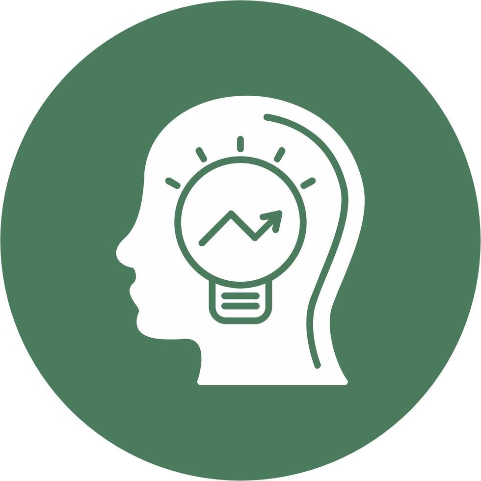 Ideas Glyph Multi Circle Icon vector