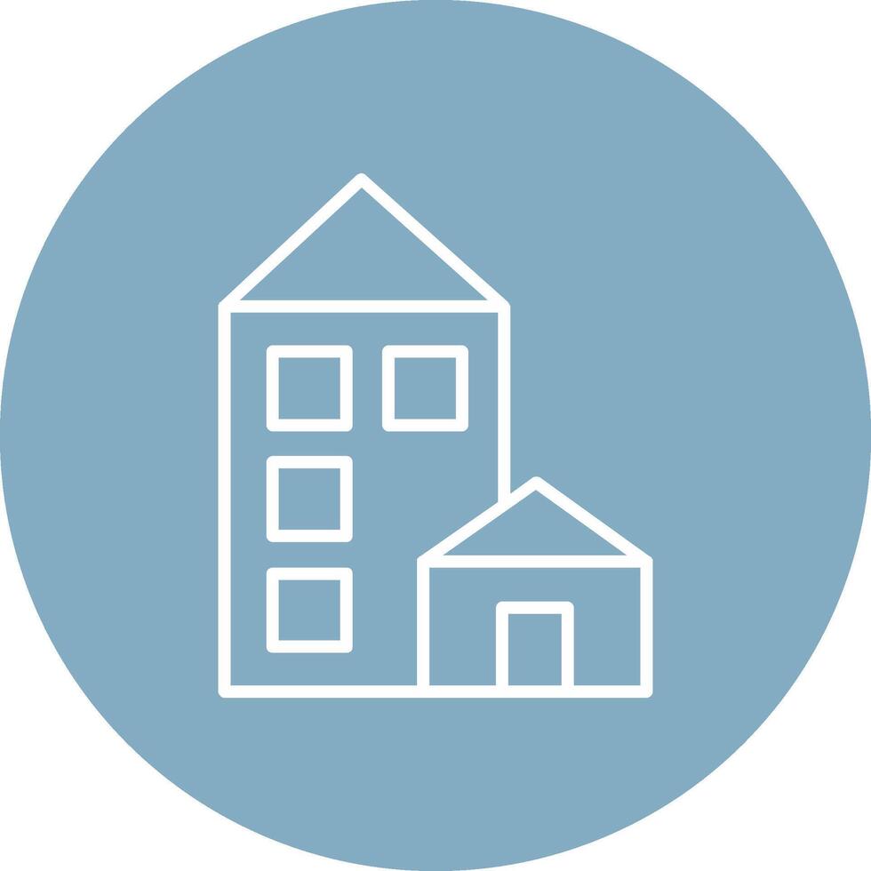 Architecture Line Multi Circle Icon vector