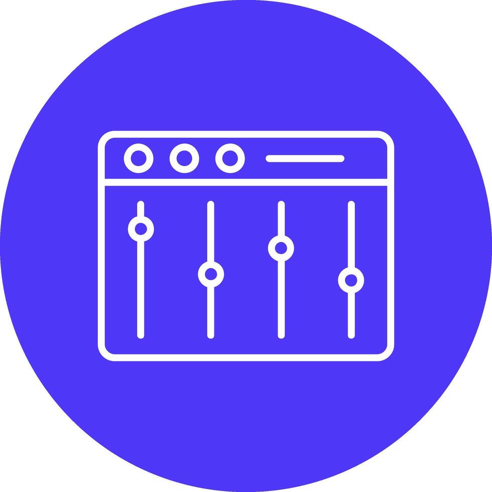 Refine Line Multi Circle Icon vector