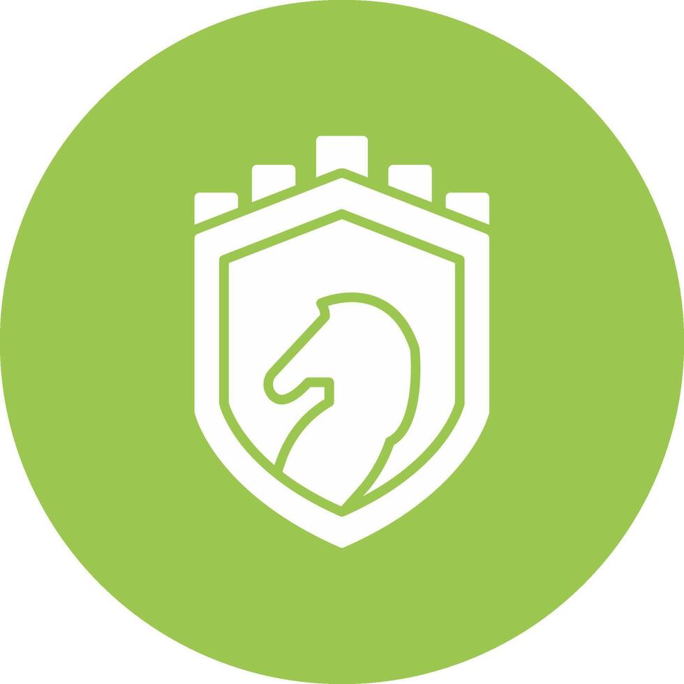 Security Castle Strategy Glyph Multi Circle Icon vector