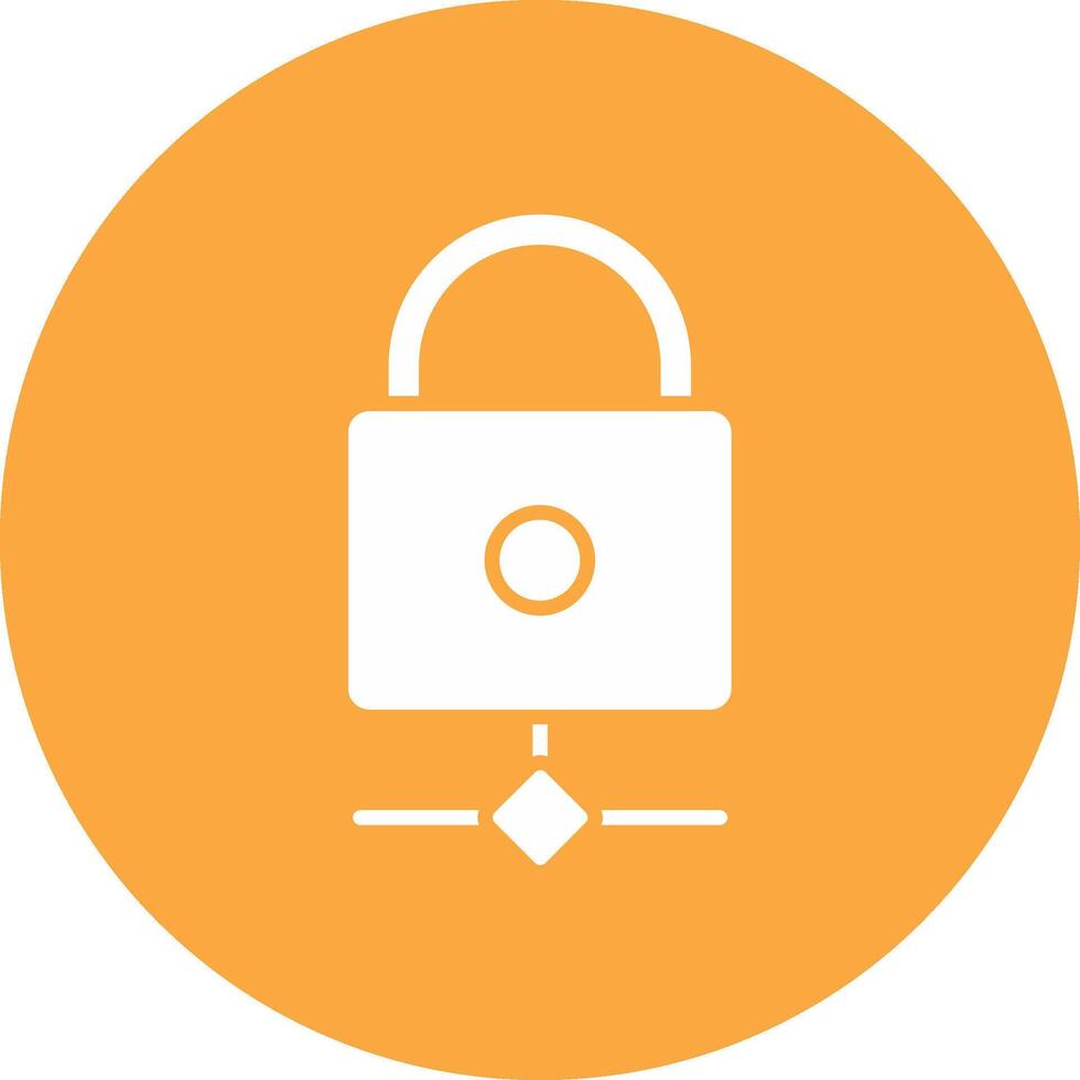 Multikey Security Glyph Multi Circle Icon vector