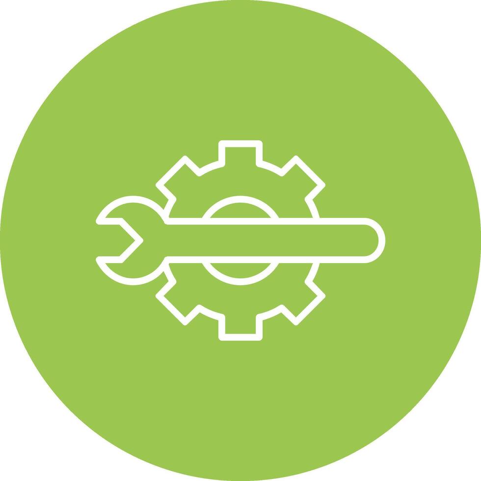 Technical Tools Line Multi Circle Icon vector