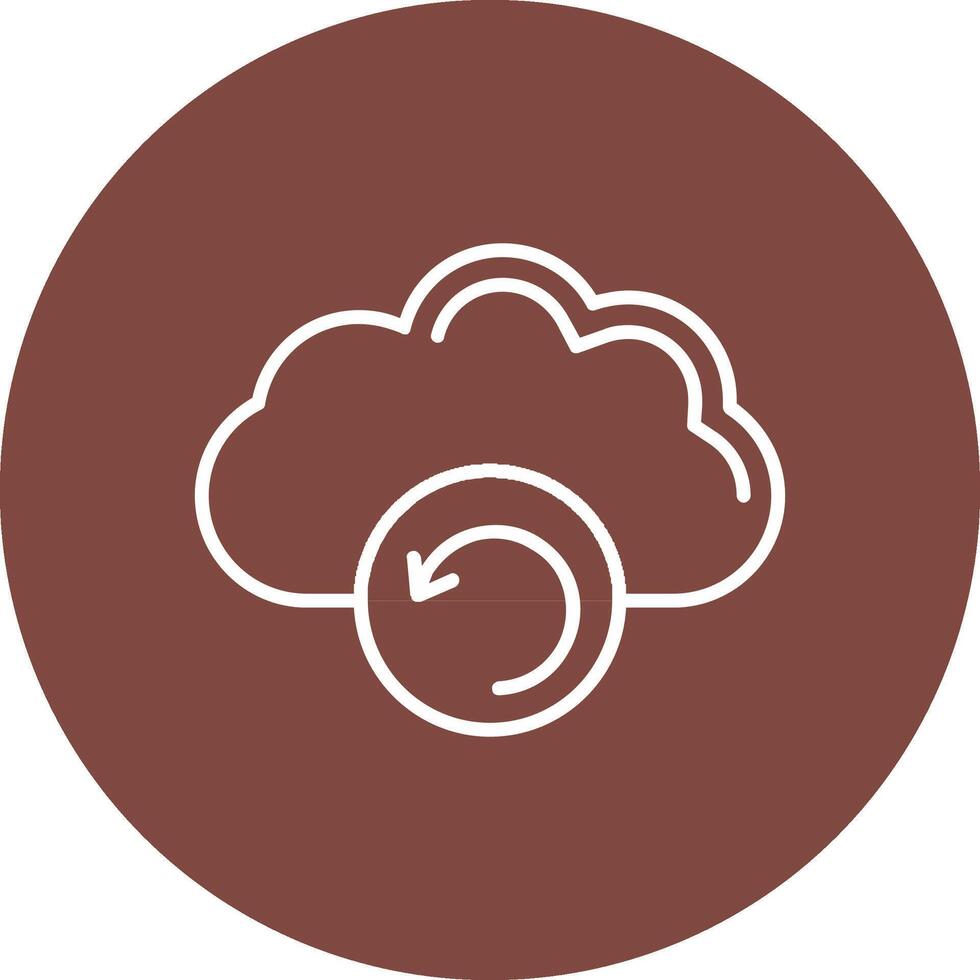 Backup Line Multi Circle Icon vector